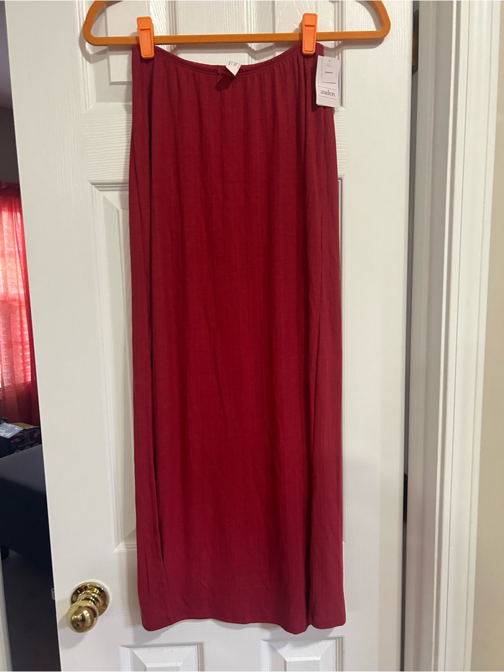 Auden Burgundy Lounge Skirt NWT